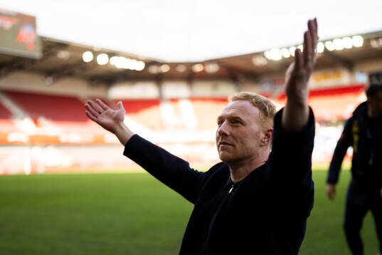 Helsingborgs manager Stevie Grieve