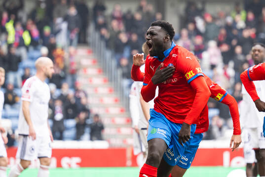 Helsingborgs Demba N'Diaye jublar