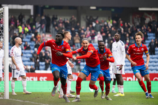 Helsingborgs Demba N'Diaye jublar