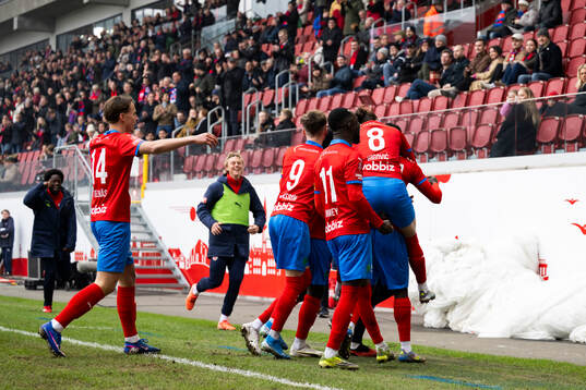 Helsingborgs Demba N'Diaye jublar