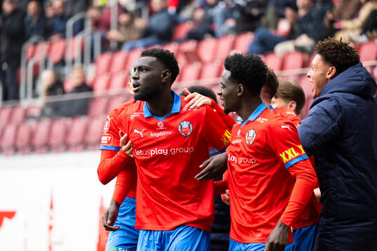 Helsingborgs Demba N'Diaye jublar