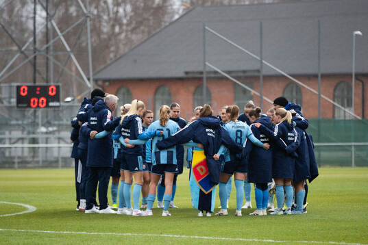 Djurgårdens spelare samlas