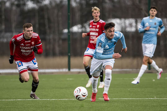 Karlstads Christian Marigliano och Gefles Deniz Yaldir