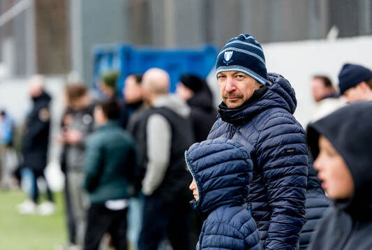Under en träning med Malmö FF