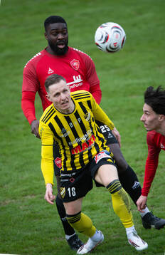 IFK Hässleholms Michael Böttcher Andersen i matchen i