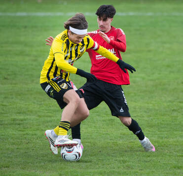 IFK Hässleholms Gustaf Winroth i matchen i division 3