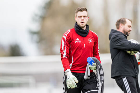 Ängelholms målvakt Robin Streifert