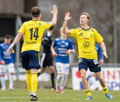 Ängelholms Anton Nilsson jublar