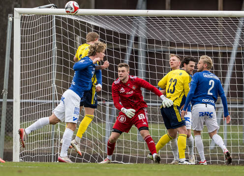 Ängelholms målvakt Robin Streifert