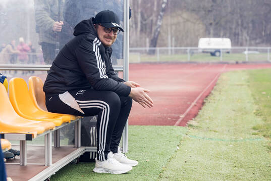 Ängelholms tränare Tim Hallén