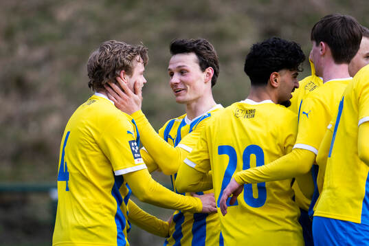 Eskilsminnes Leo Frigell Jansson och Axel Sjöberg  jublar