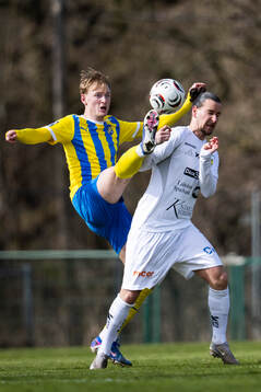 Eskilsminnes Henrik Norrby och Laholms FKs Edin Hamidovic