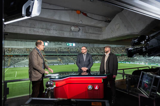 Lasse Granqvist, Alexander Axén och John Guidetti,