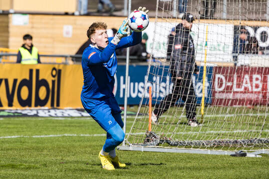 Degerfors målvakt Rasmus Forsell