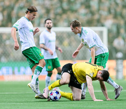 Hammarbys Markus Karlsson och Victor Stange Lind och