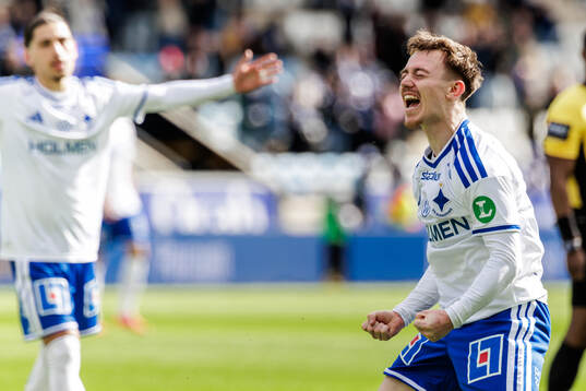 IFK Norrköpings Ryan Nelson jublar