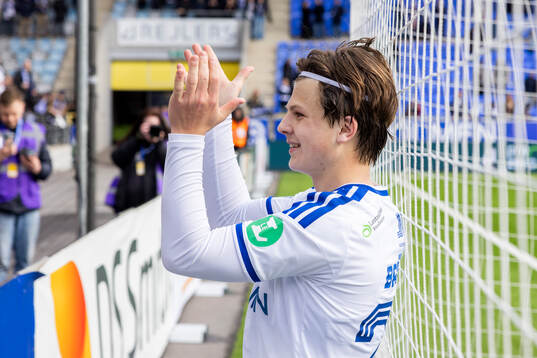 IFK Norrköpings Axel Brönner jublar