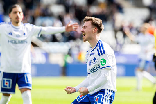 IFK Norrköpings Ryan Nelson jublar