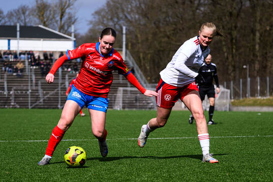 Helsingborgs Mathilde Vangsgaard och FC Rosengårds Hanna