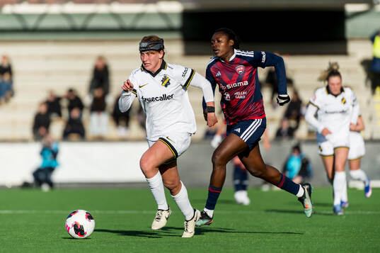 AIKs Olivia Garcia mot Rosengårds Anam Imo