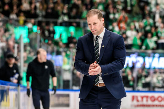 Färjestads tränare Cam Abbott deppar