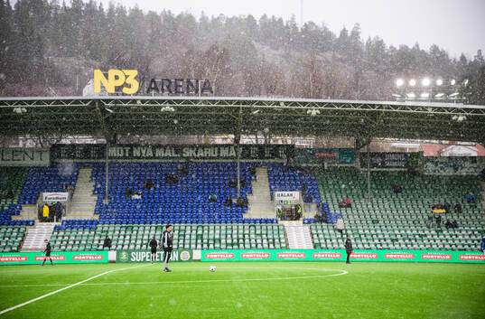 Det snöar