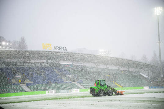 Matchen pausas pga snöoväder