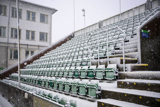 Matchen pausas pga snöoväder