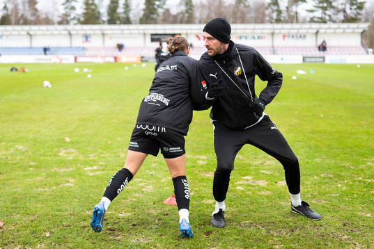 Häckens fystränare Joel Dahlberg