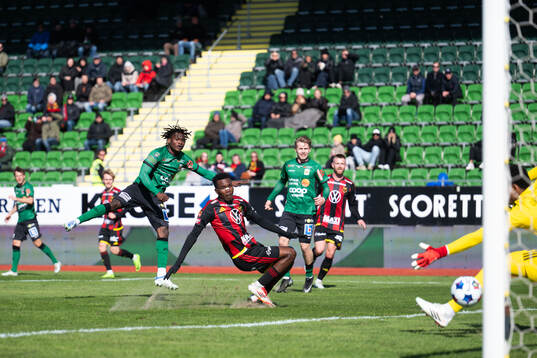 Varbergs Severin Nioule gör 1-1