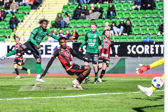 Varbergs Severin Nioule gör 1-1