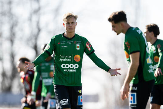 Varbergs Edvin Tellgren deppar