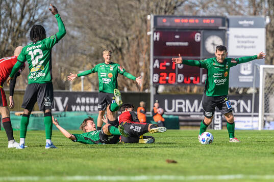 Varbergs spelare reagerar