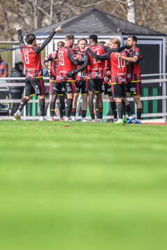 Östersunds spelare jublar