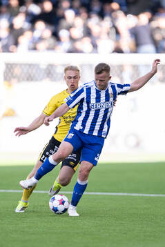 Elfsborgs Leo Östman och IFK Göteborgs Jonas Bager