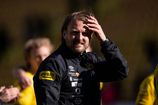 Elfsborgs manager Björn Hamberg jublar