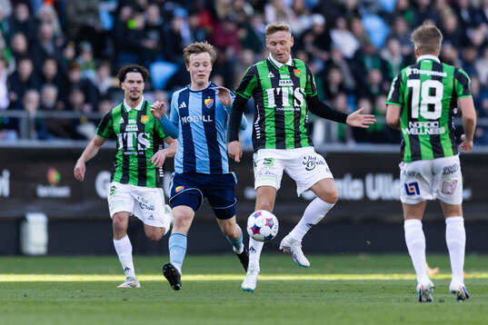 Djurgårdens Max Larsson och GAIS Joackim Fagerjord