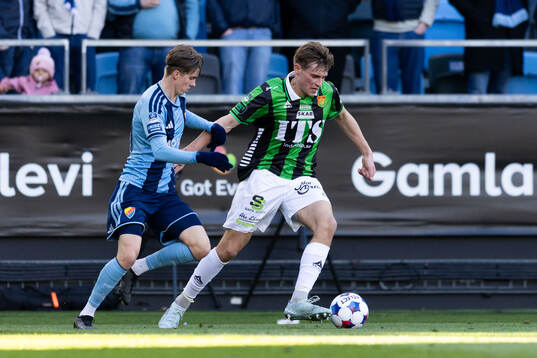 Djurgårdens Max Larsson och GAIS Max Andersson