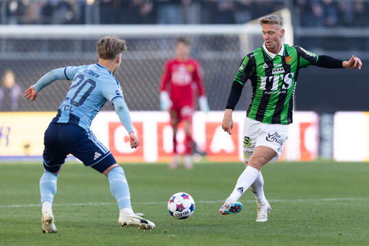 Djurgårdens Matias Siltanen och GAIS Joackim Fagerjord