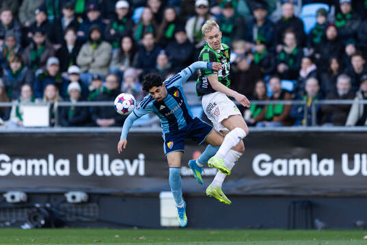Djurgårdens Ahmed Saeed och GAIS Robin Wendin Thomasson