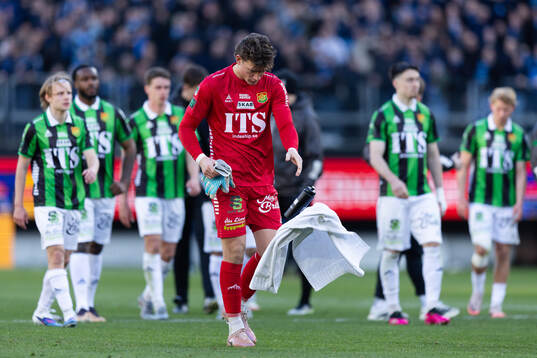 GAIS målvakt Kees Sims deppar