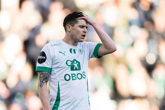 Ian Jakob Hoffmann of HamKam looks dejected