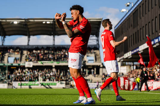 Noah Jean Holm of Brann celebrates