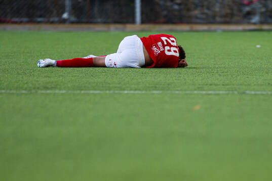 Noah Jean Holm of Brann in pain