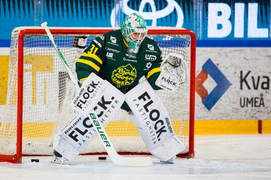 Björklövens målvakt Olle Eriksson Ek
