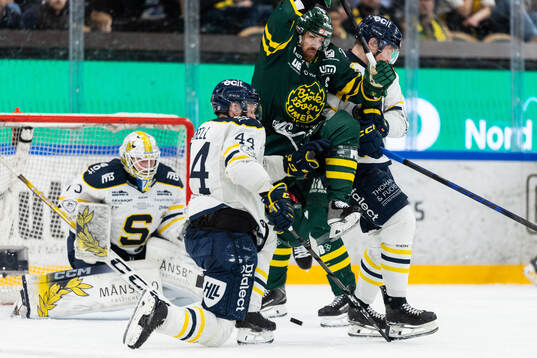 Södertäljes Niklas Arell och Björklövens Daniel Brodin