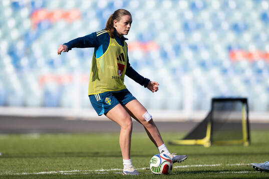 Sofia Reidy of Sweden at a training session