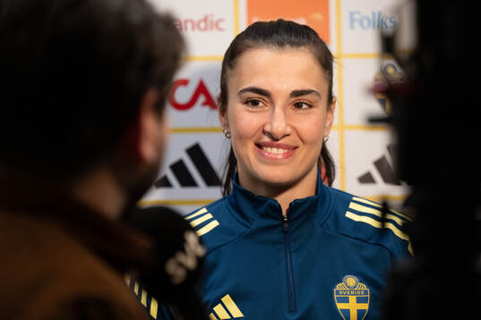 Goalkeeper Zecira Musovic of Sweden