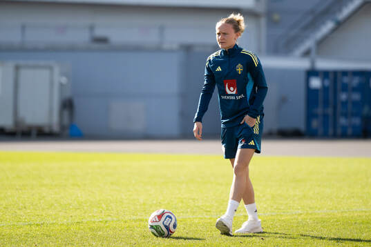 Matilda Vinberg of Sweden at a training session
