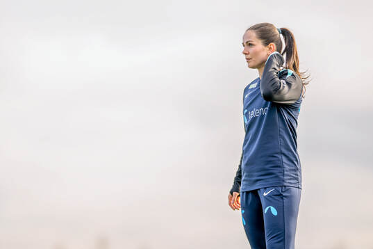 Tuva Hansen of the Norwegian women's national football team